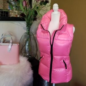 SAM. New York Freedom Puffer Down Vest Pink
